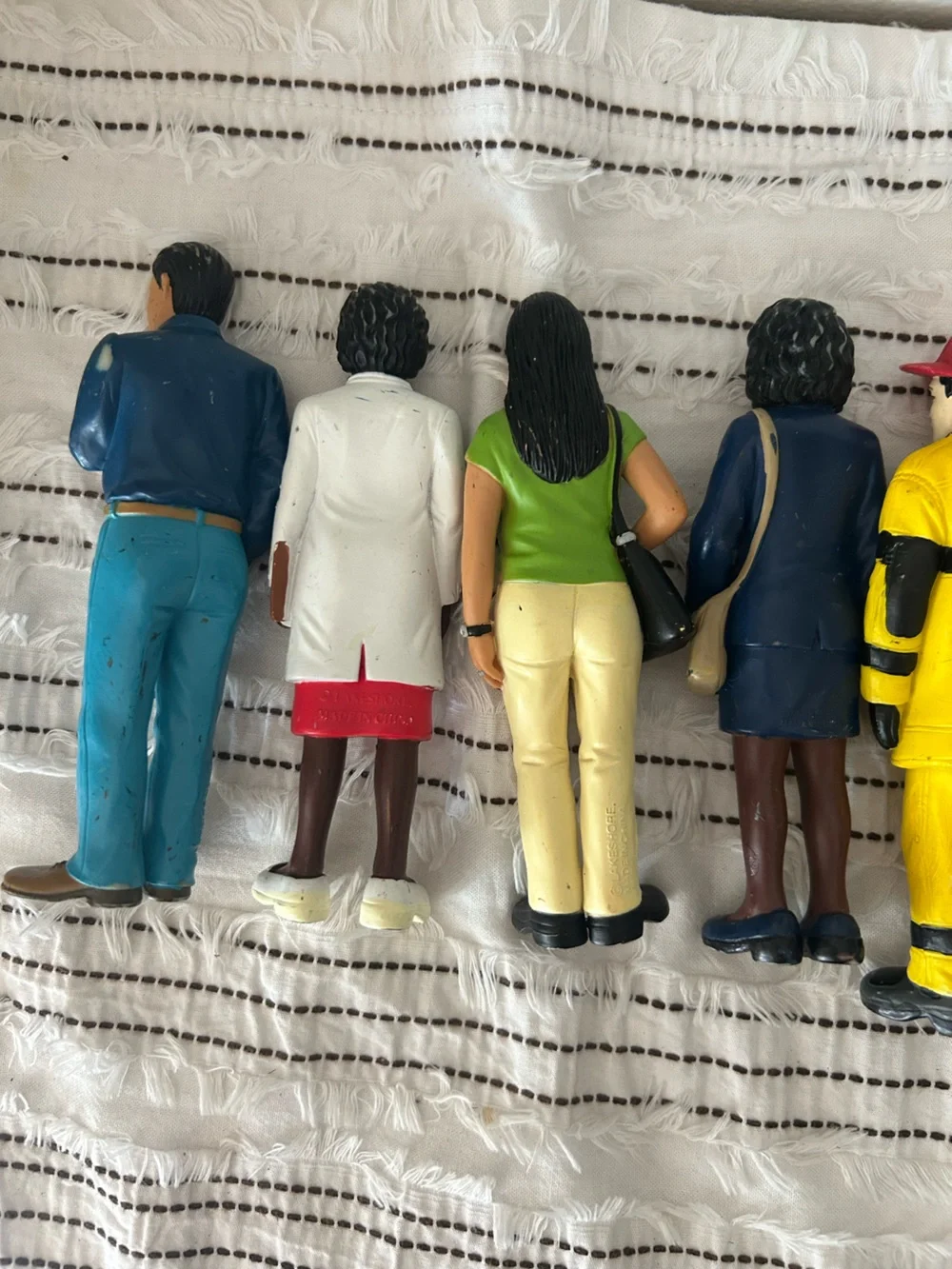 Vintage Lakeshore Learning Community Helpers Career Figures Set of 9